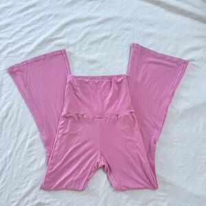 Pilates Princess Fold Over Flared Yoga Pants Size XS